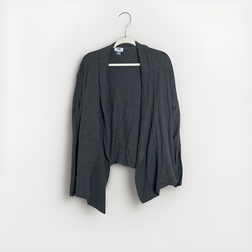 Old Navy Womens Gray Size XXL Hi Lo Open Cardigan Long Sleeve Sweater